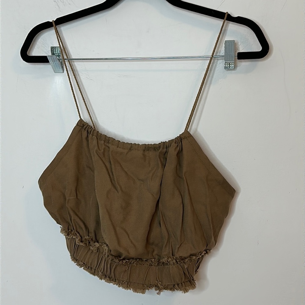 NWT Molly Green Florence Crop Tank Size L